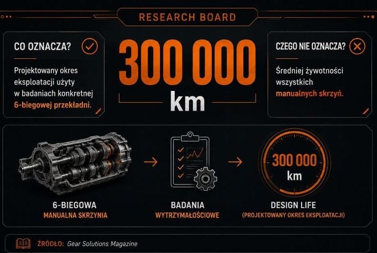 Czy 300 tys. km to dużo dla manualnej skrzyni